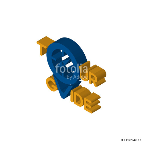 Tour Guide Isometric Right Top View Icon Stock Image 500x500 Tour Guide Isometric Right Top View Icon Stock Image