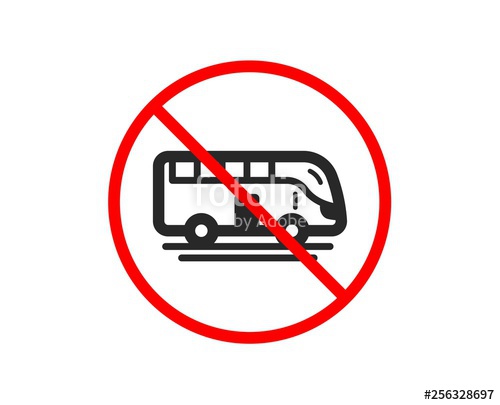 500x405 No Or Stop Bus Tour Transport Icon Transportation Sign Tourism
