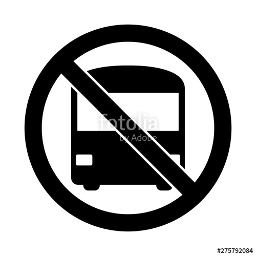 500x500 No Parking Bus Stop Signs Transport Vector No Or Stop Bus Tour