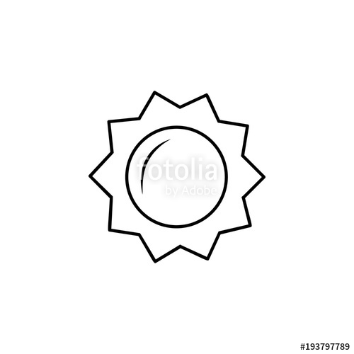 500x500 The Sun Icon Element Of Popular Tourism Icon Premium Quality