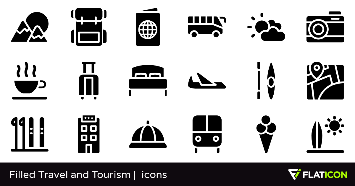1200x630 Filled Travel And Tourism Free Icons