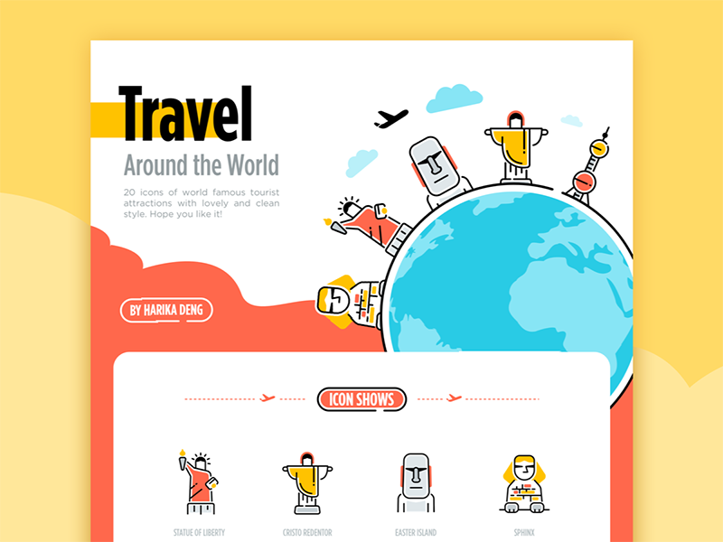 800x600 World Tourist Attractions Icon Design Ui Line Icon Icon Design