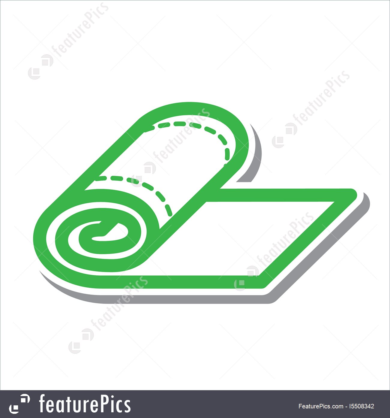 1300x1392 Thin Line Towel Icon Illustration
