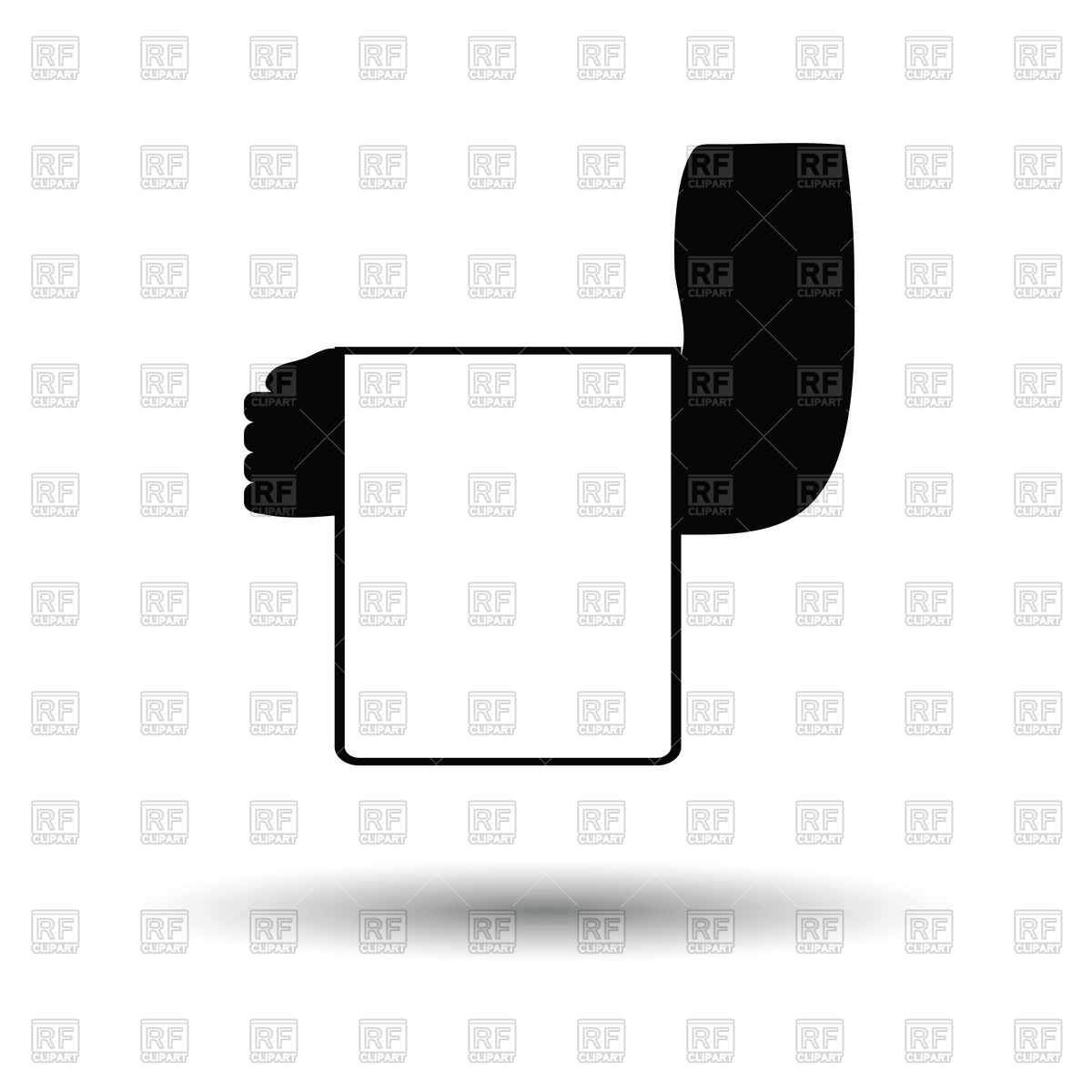 1200x1200 Waiter Hand With Towel Icon Vector Image Of Signs, Symbols, Maps