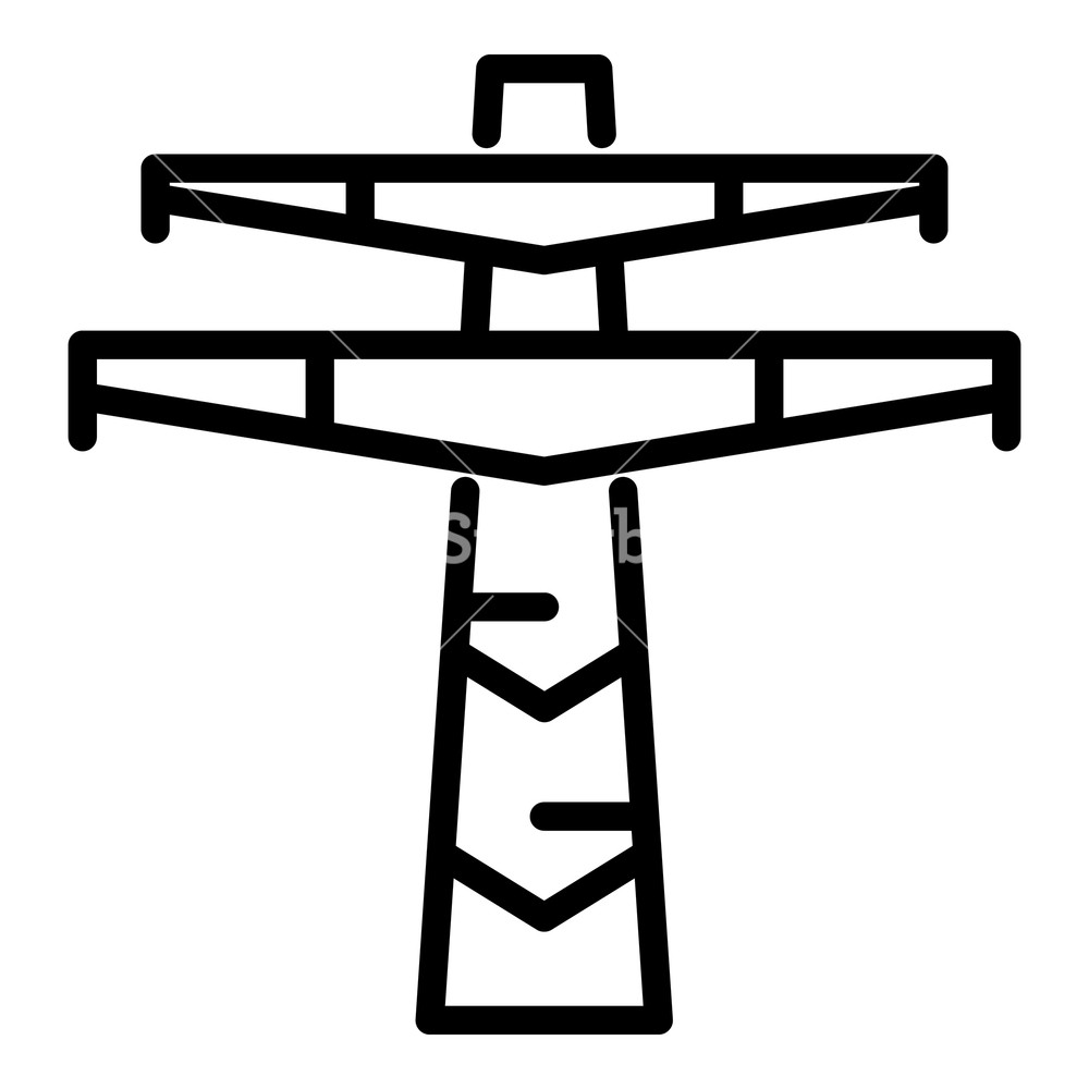 Electric Tower Icon Outline Electric Tower Vector Icon For Web 1000x1000 Electric Tower Icon Outline Electric Tower Vector Icon For Web