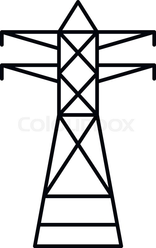 Telephone Electric Tower Icon Outline Stock Vector Colourbox 504x800 Telephone Electric Tower Icon Outline Stock Vector Colourbox