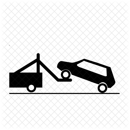 512x512 Towing Icon Of Glyph Style