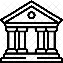 256x256 Town Hall Icon Of Line Style