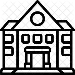 256x256 Town Icon Of Line Style