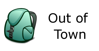 To go out of town. Out of town. out.