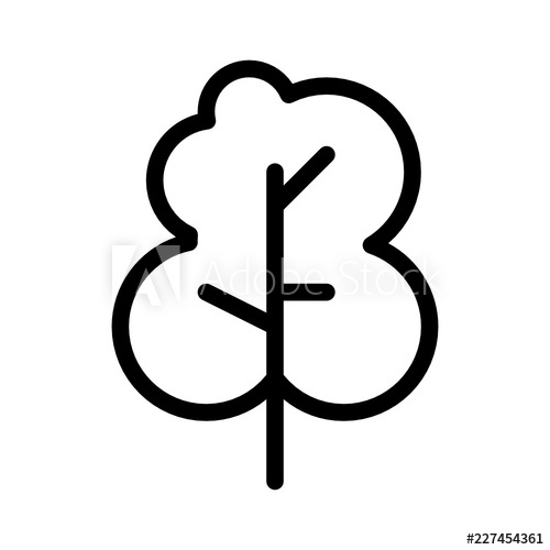 500x500 Tree City Town Map Locations Vector Icon