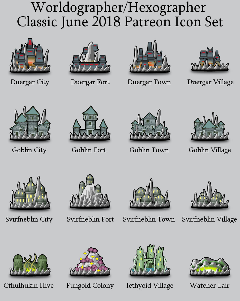 800x1000 Classic World Map Style Underdark Icons Part Inkwell Ideas