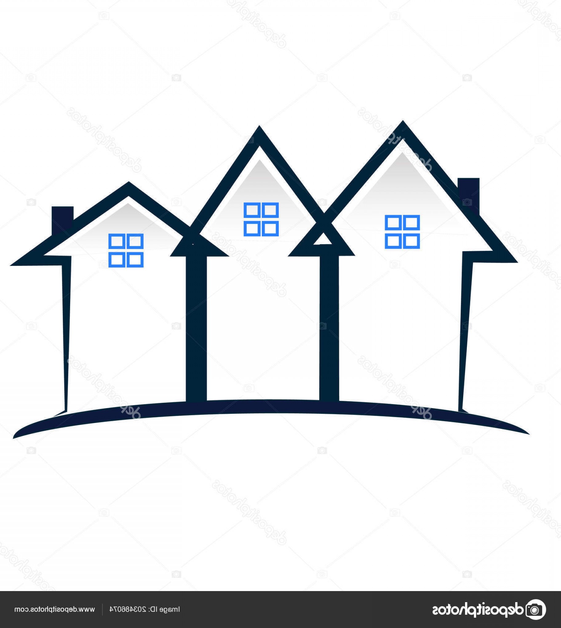 1824x2040 Stock Illustration Real Estate Townhouse Community Icon Soidergi