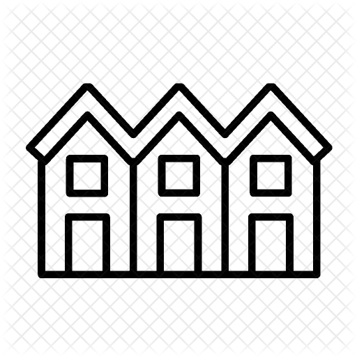 512x512 Townhouse Icon Of Line Style