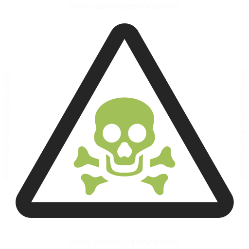 512x512 Sign Warning Toxic Icon Iconexperience