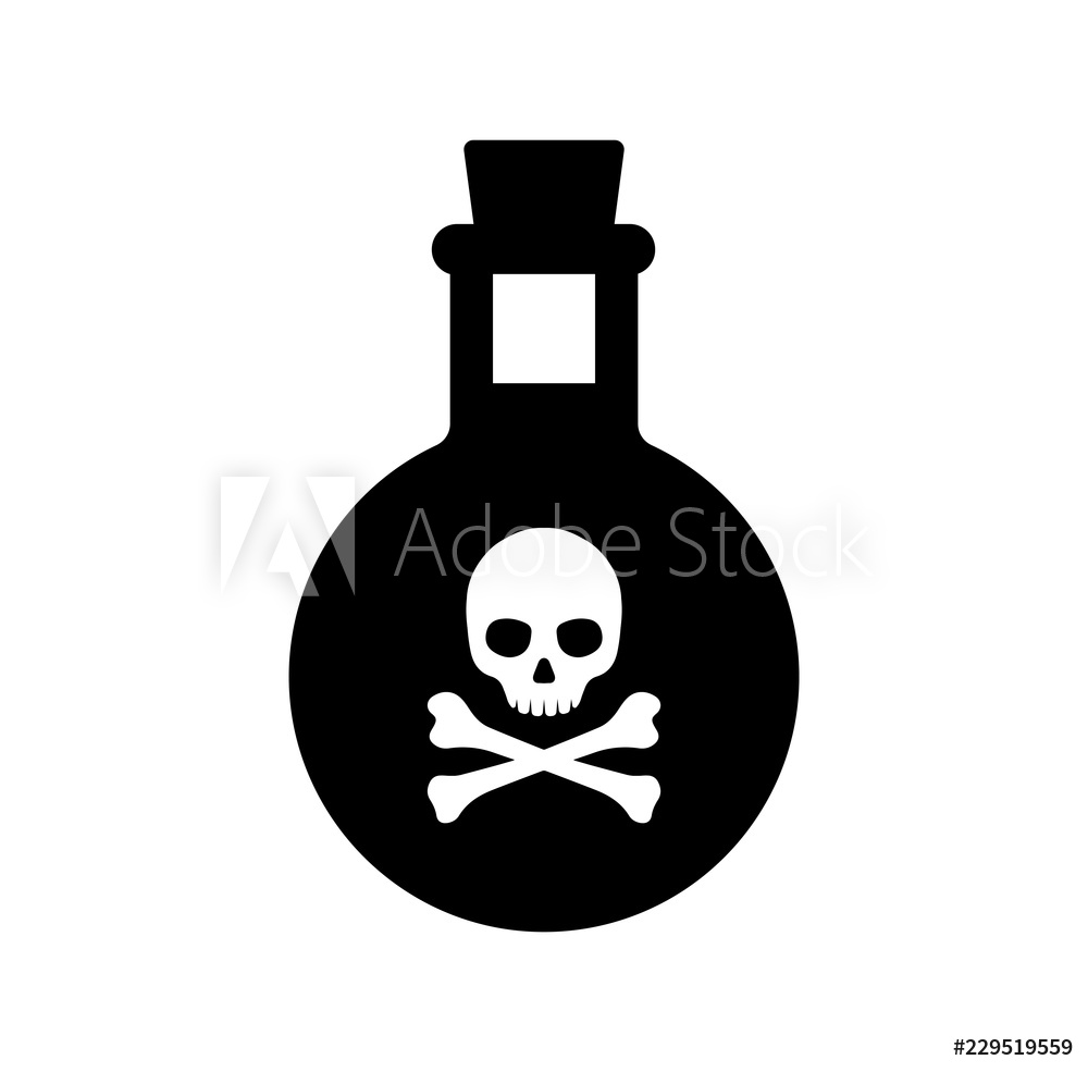 1000x985 Fotografie, Obraz Poison Bottle Toxic Icon Posters Cz