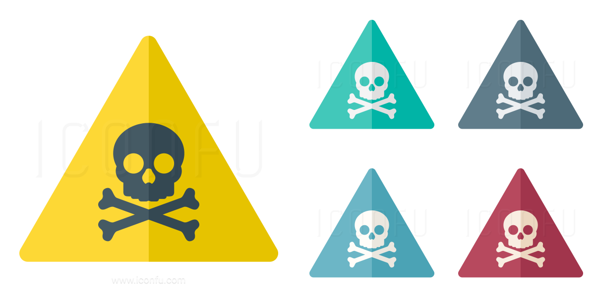 1200x600 Sign Warning Toxic Icon