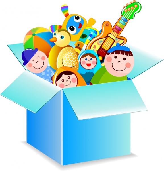 Toy Box Icon Various Colorful Symbols Design Free Vector 577x600 Toy Box Icon Various Colorful Symbols Design Free Vector