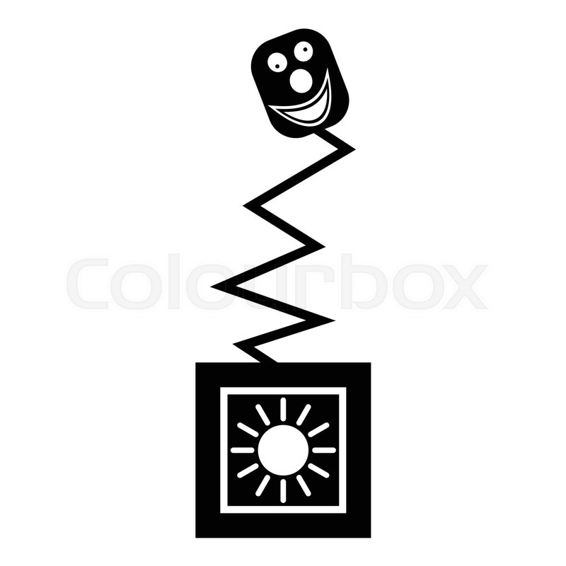 Toy On Spring In Box Icon Simple Stock Vector Colourbox 800x800 Toy On Spring In Box Icon Simple Stock Vector Colourbox