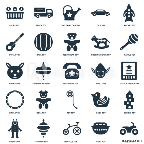 500x500 Elements Such As Ride On Toy, Etch A Sketch Rattle Truck Robot