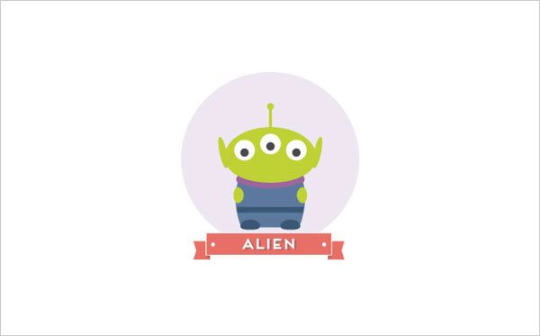 600x373 Minimalist Pixar Disney Movies Character Icons