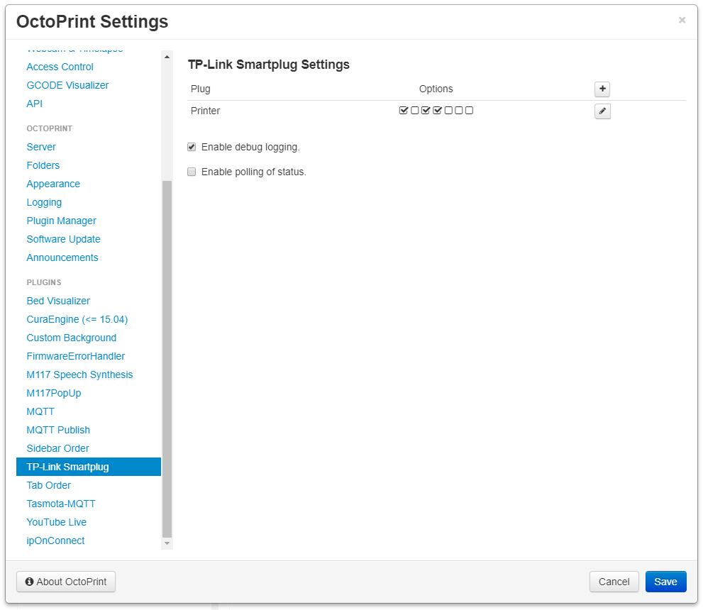 991x860 Octoprint Tplinksmartplug