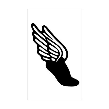 425x425 Cafepress Track And Field Icon Rectangle Bumper