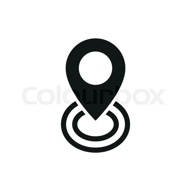 800x800 Tracking Icon Simple Vector Stock Vector Colourbox