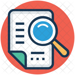 256x256 Document Tracking Icon Of Colored Outline Style