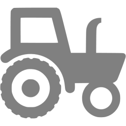 256x256 Gray Tractor Icon