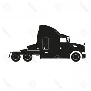 300x300 Semi Trailer Truck Icon Vector Soidergi