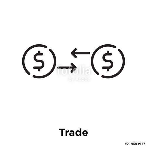 Trade Icon Isolated On White Background Simple And Editable Trade 500x500 Trade Icon Isolated On White Background Simple And Editable Trade