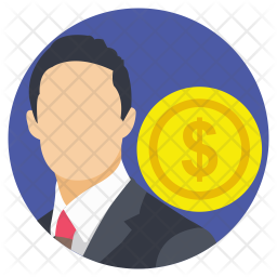 256x256 Trader Icon Of Flat Style