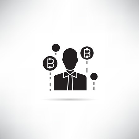 450x450 Bitcoin Investor, Trader Icon Royalty Free Vector Graphics