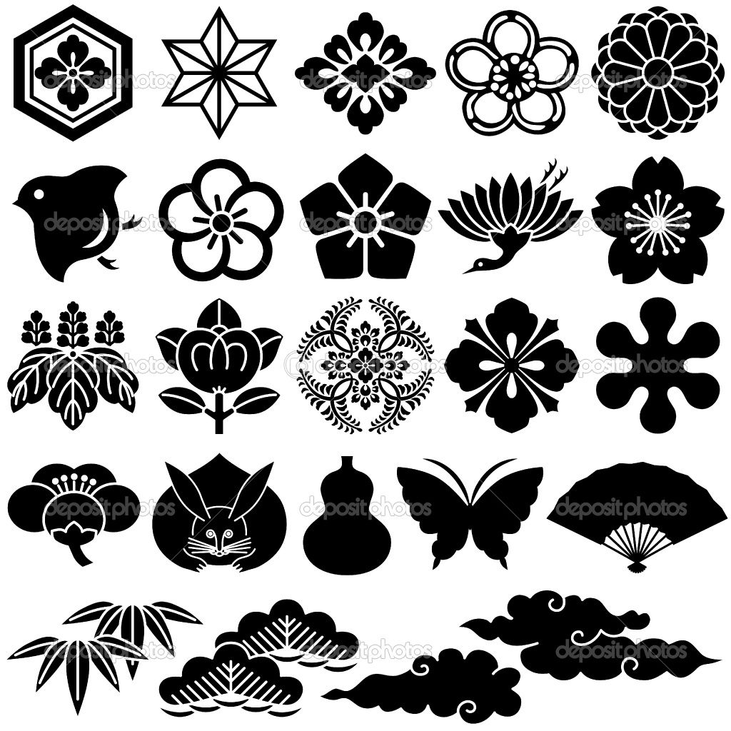 1024x1024 Japanese Design Patterns Japanese Traditional Icons Stock