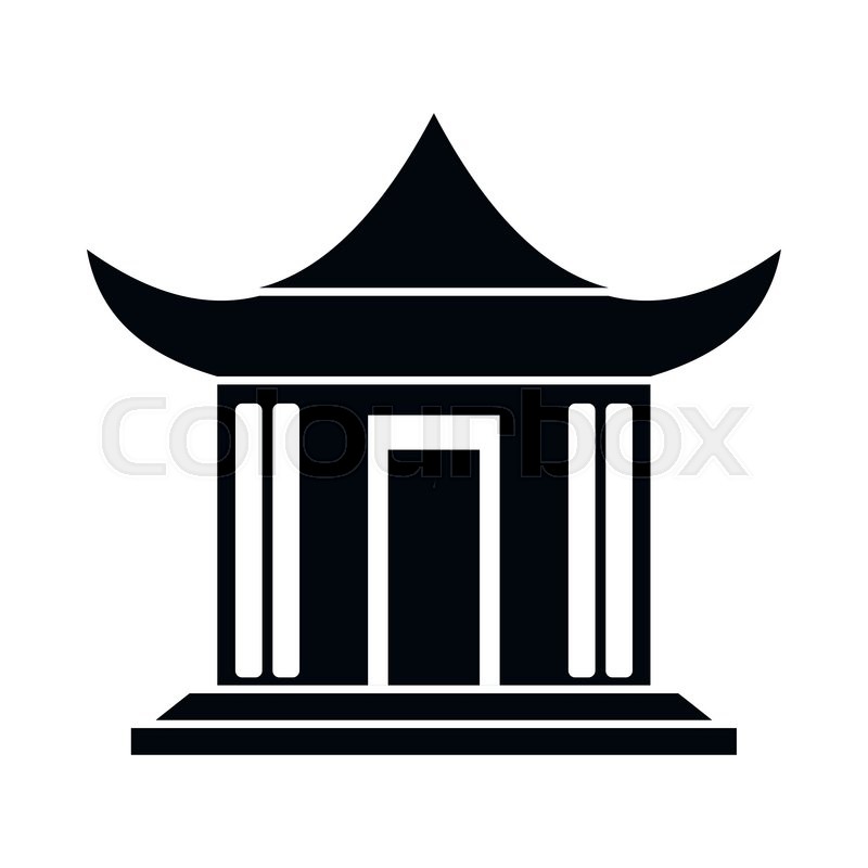 Traditional Chinese House Icon In Stock Vector Colourbox 800x800 Traditional Chinese House Icon In Stock Vector Colourbox