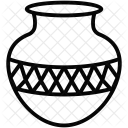 Traditional Pot Icon Of Line Style 256x256 Traditional Pot Icon Of Line Style