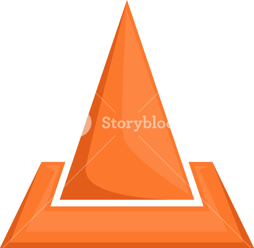 1000x977 Traffic Cone Icon Royalty Free Stock Image