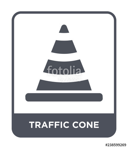 430x500 Traffic Cone Icon Vector Stock Image And Royalty Free Vector