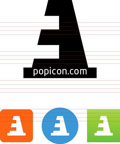 400x482 Vector Traffic Cone Icon