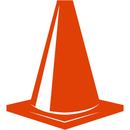 256x256 Soylent Red Traffic Cone Icon