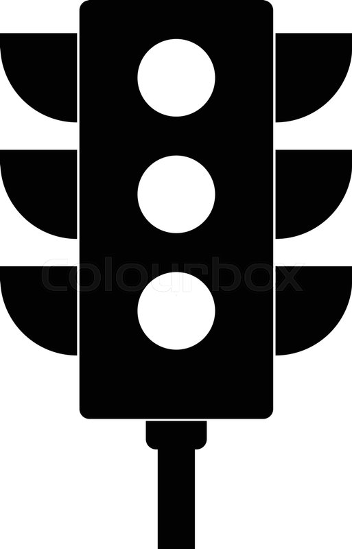 513x800 Traffic Light Icon Vector, Solid Logo, Stock Vector Colourbox