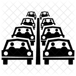 256x256 Heavy Traffic Icon Of Glyph Style