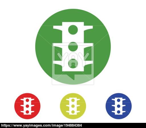 512x448 Traffic Light Icon Vector