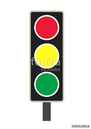 354x500 Traffic Light Icon On White Background Sign Flat Style Design Png