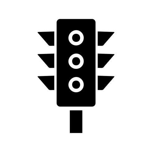 490x490 Traffic Signal Glyph Black Icon