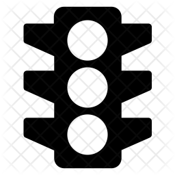 256x256 Traffic Signal Icon Of Glyph Style