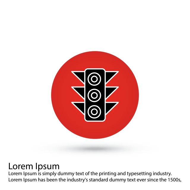 640x640 Vector Traffic Signal Icon, Traffic Signal Icon, Signal, Transport