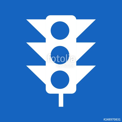 500x500 Vector Traffic Signal Icon Stock Image And Royalty Free Vector