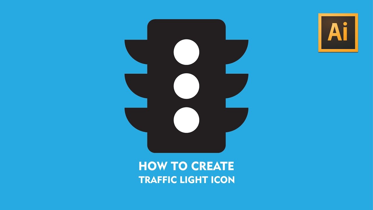 1280x720 How To Create Traffic Signal Icon In Adobe Illustrator Cc